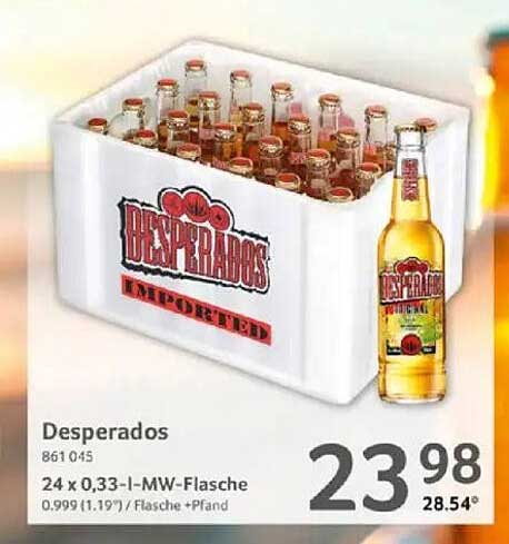 Desperados 24 x 0,33-l-MW-Flasche