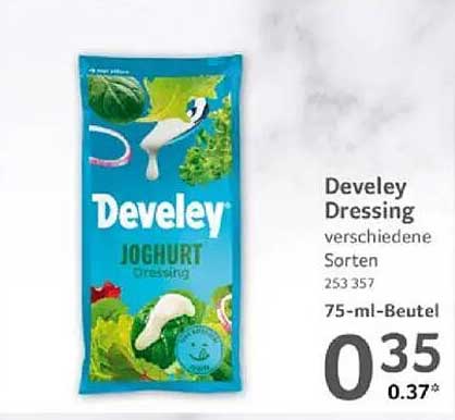 Develey Dressing Joghurt - verschiedene Sorten, 75-ml-Beutel