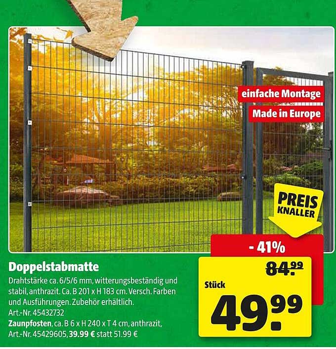 Doppelstabmatte