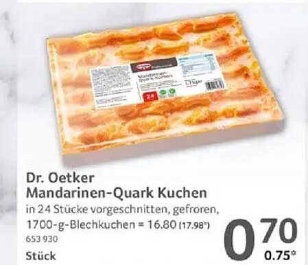 Dr. Oetker Mandarinen-Quark Kuchen