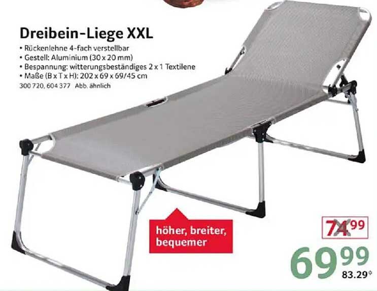 Dreibein-Liege XXL