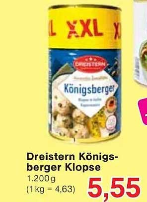Dreistern Königsberger Klopse 1.200g