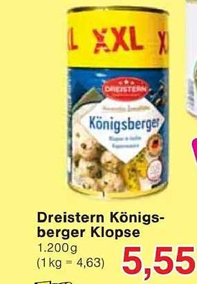 Dreistern Königsberger Klopse