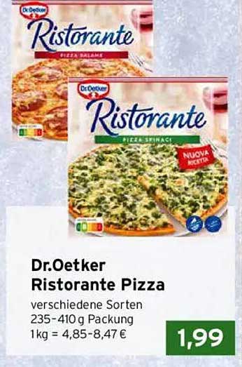 Dr.Oetker Ristorante Pizza verschiedene Sorten 235-410 g Packung
