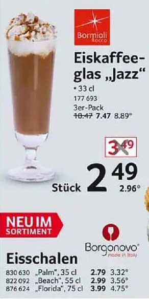 Eiskaffee-glas „Jazz“ 33 cl - 3er-Pack