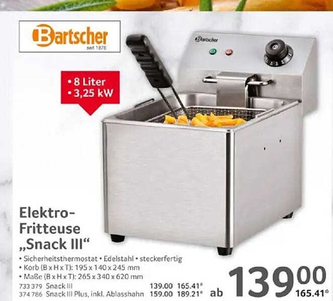 Elektro-Fritteuse "Snack III"