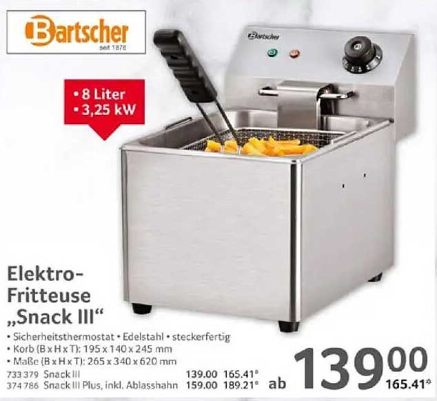 Elektro-Fritteuse „Snack III“