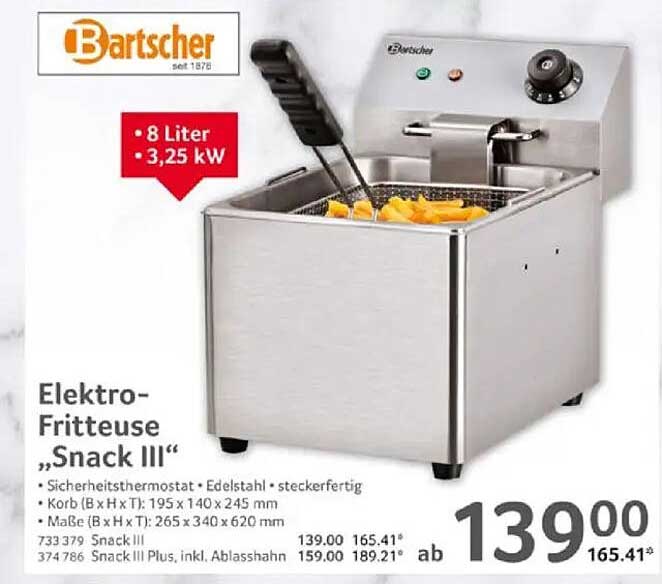 Elektro-Fritteuse „Snack III“