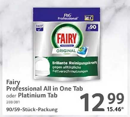 Fairy Professional All in One Tab oder Platinium Tab