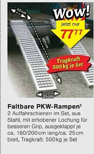 Faltbare PKW-Rampen