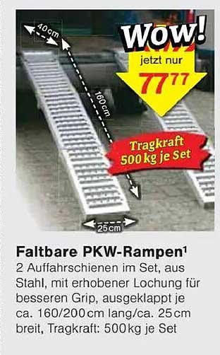 Faltbare PKW-Rampen