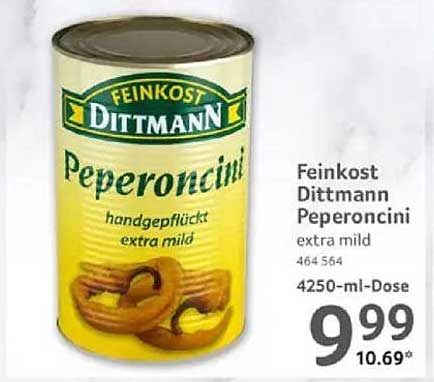 Feinkost Dittmann Peperoncini extra mild 4250-ml-Dose