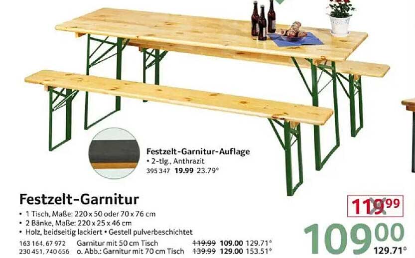 Festzelt-Garnitur