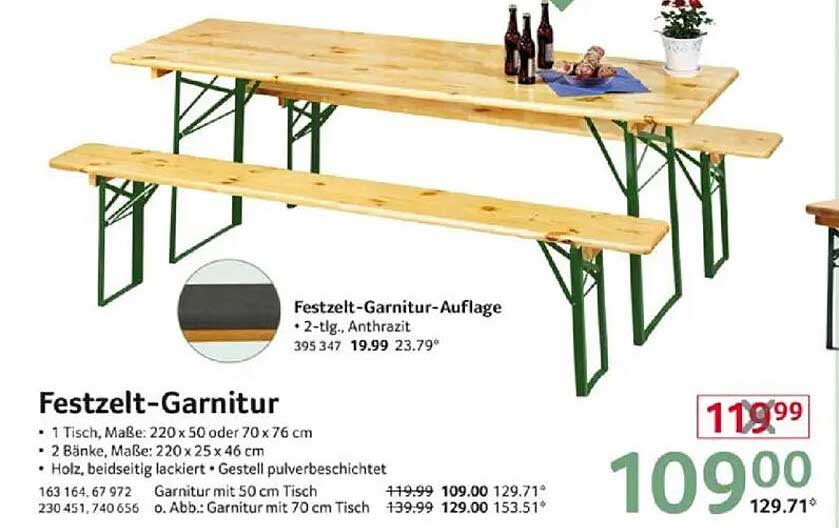 Festzelt-Garnitur