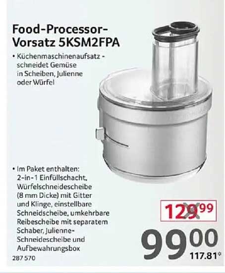 Food-Processor-Vorsatz 5KSM2FPA