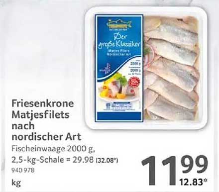 Friesenkrone Matjesfilets nach nordischer Art