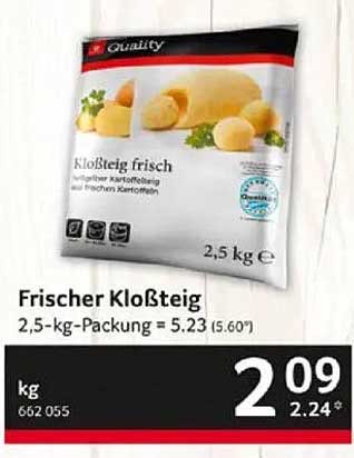Frischer Kloßteig 2,5 kg