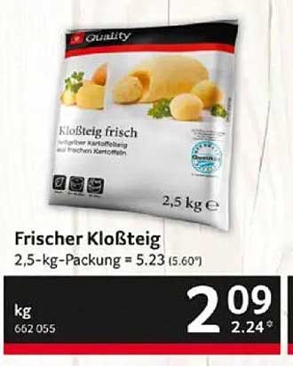 Frischer Kloßteig