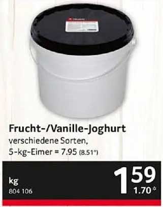 Frucht-/Vanille-Joghurt, verschiedene Sorten