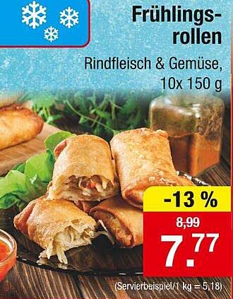 Frühlingsrollen Rindfleisch & Gemüse, 10x 150 g