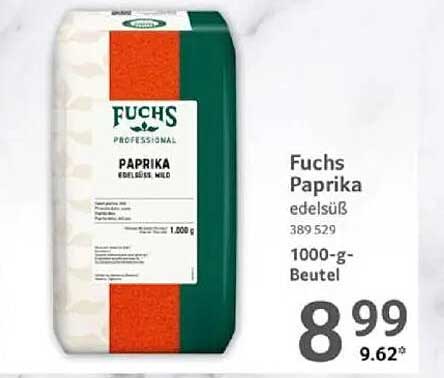 Fuchs Paprika edelsüß 1000-g-Beutel
