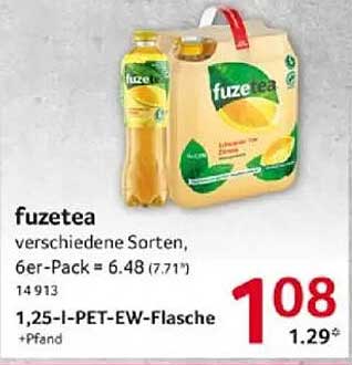 Fuze Tea 6er-Pack verschiedene Sorten