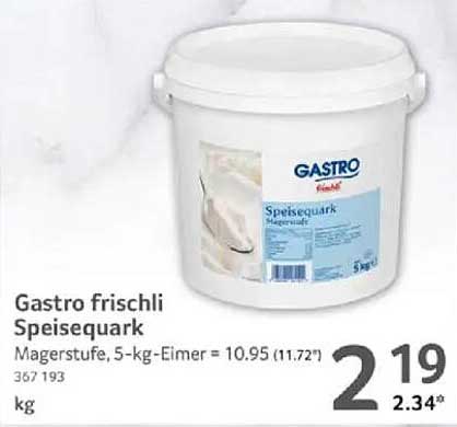 Gastro frischli Speisequark - 5 kg Eimer zum Spitzenpreis!