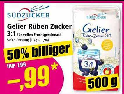 Gelier Rübenzucker 3:1 500 g von Südzucker