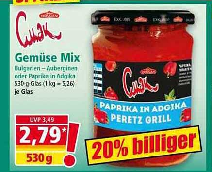Gemüse Mix - Paprika in Adgika