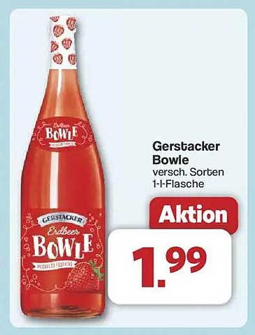 Gerstacker Bowle - verschiedene Sorten in der 1-Liter-Flasche