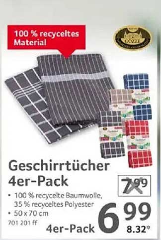Geschirrtücher 4er-Pack