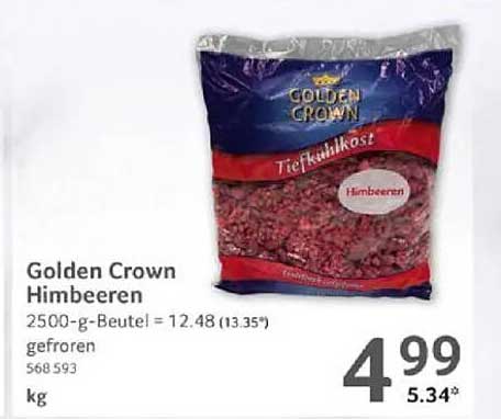 Golden Crown Himbeeren - 2.500 g Beutel
