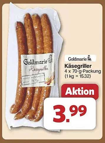 Goldmarie Käsegriller 4 x 70-g-Packung