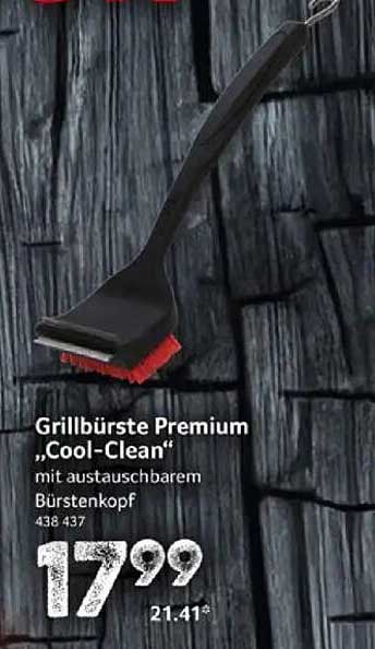 Grillbürste Premium „Cool-Clean“ mit austauschbarem Bürstenkopf