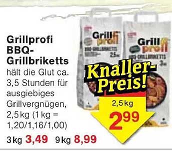 Grillprofi BBQ-Grillbriketts - Knaller-Preis!