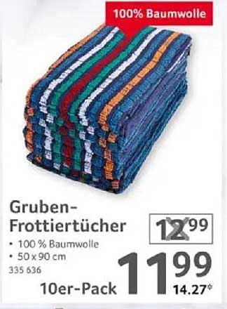 Gruben-Frottiertücher 10er-Pack