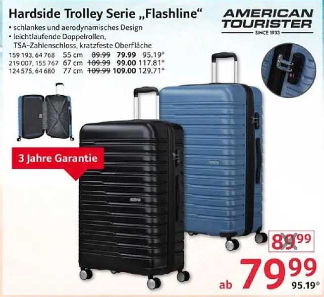Hardside Trolley Serie „Flashline“ von American Tourister