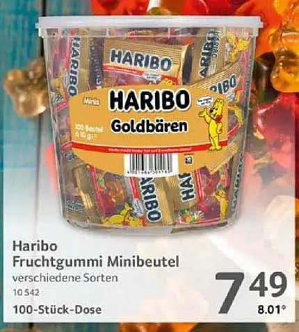 Haribo Fruchtgummi Minibeutel - verschiedene Sorten