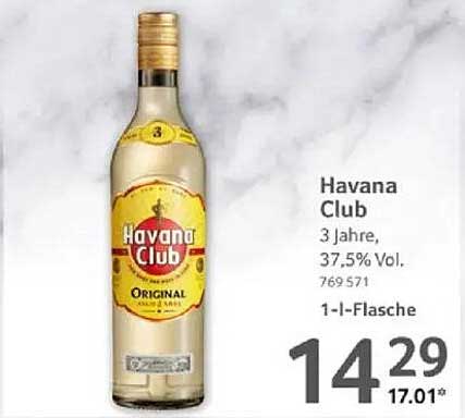 Havana Club 3 Jahre Rum, 1-Liter-Flasche