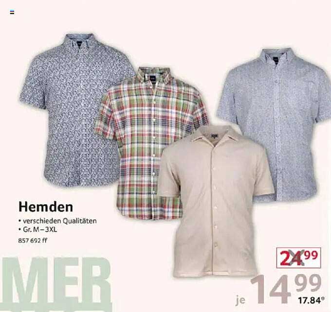 Hemden – verschiedene Qualitäten, Gr. M-3XL