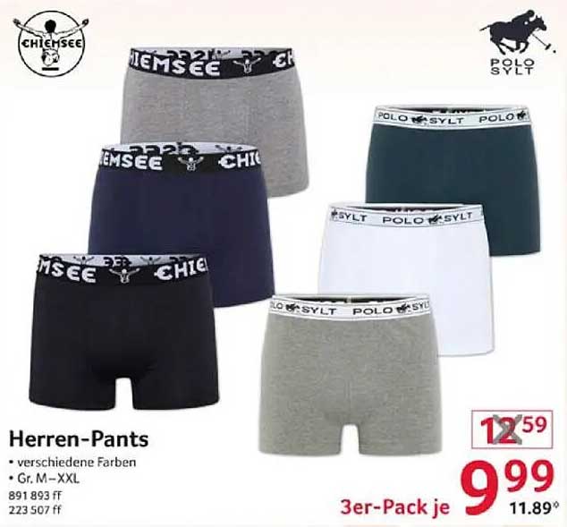 Herren-Pants im 3er-Pack – verschiedene Farben