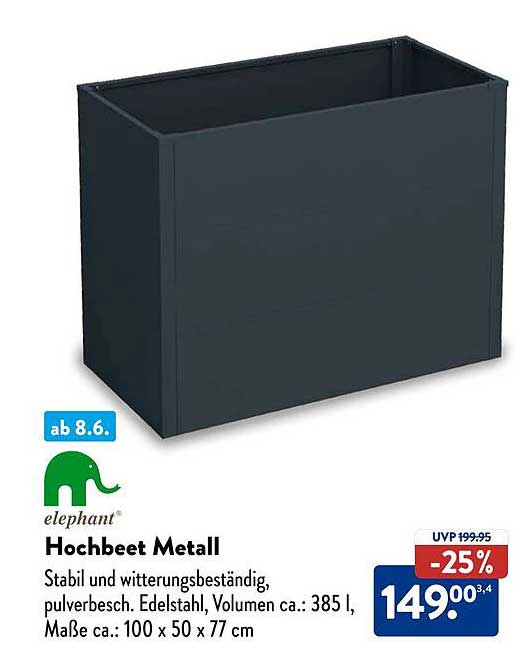 Hochbeet Metall