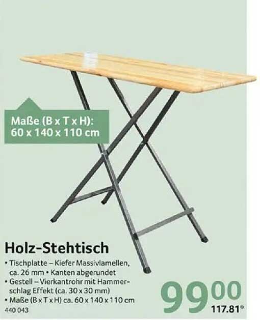 Holz-Stehtisch