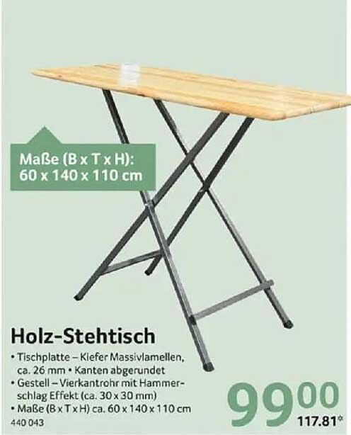 Holz-Stehtisch