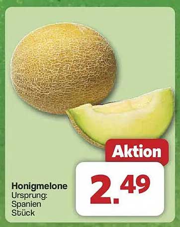 Honigmelone Stück - ideal für den Sommer