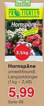 Hornspäne - umweltfreundlicher Langzeitdünger 2,5 kg