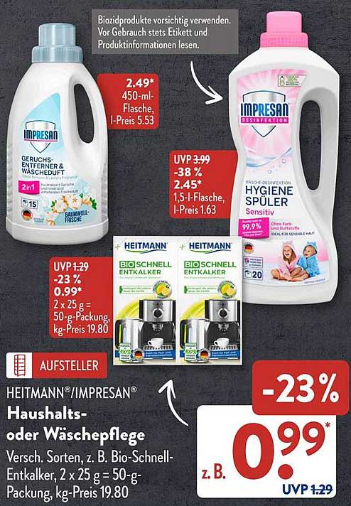 Impresan Hygiene Spüler 1,5 l - Sensitiv