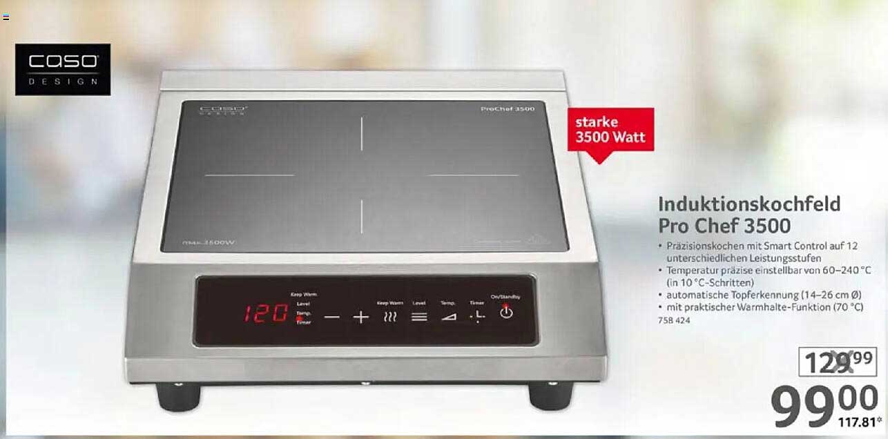Induktionskochfeld Pro Chef 3500