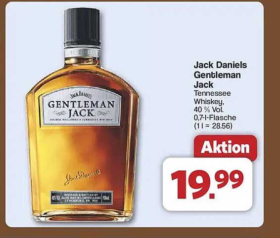 Jack Daniels Gentleman Jack Tennessee Whiskey 0,7 l