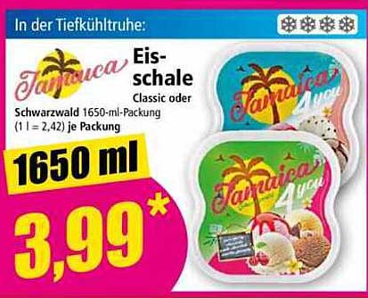 Jamaica Eis-Schale Classic oder Schwarzwald 1650 ml
